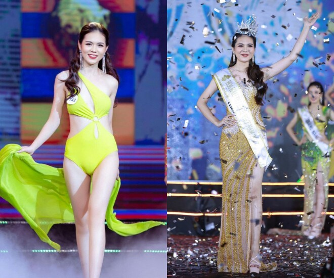 Lương Kỳ Duyên đăng quang Hoa hậu năm 22 tuổi, 26 tuổi mang thai con đầu lòng.