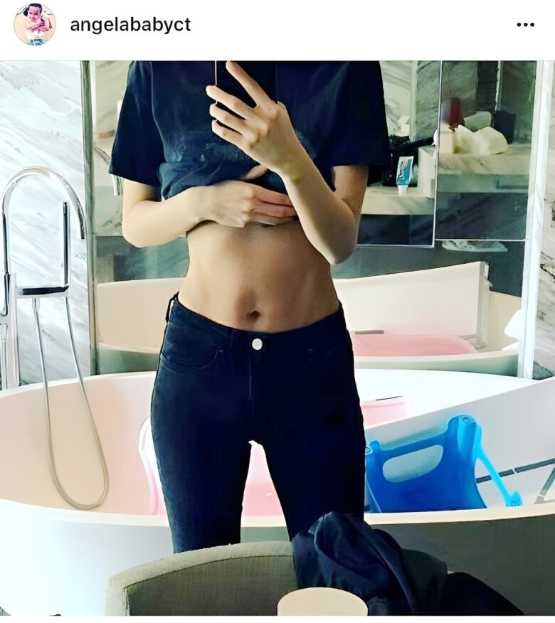 8X khoe eo săn chắc sau sinh.