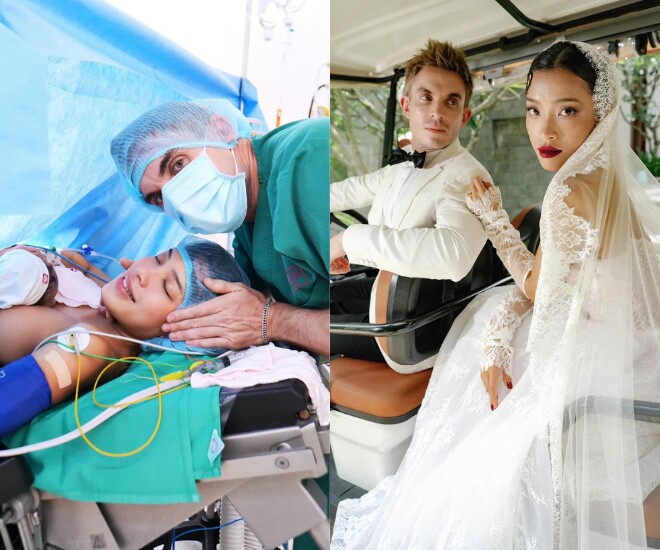 Tiểu thư Đà Nẵng - Lilthu sinh con đầu lòng với chồng Tây.