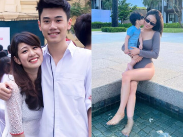 Bà bầu - Em học sinh THPT ở Hà Nội nổi tiếng vì quá xinh, 20 tuổi mang bầu sinh con giờ đẹp nõn nà, sống giàu sang