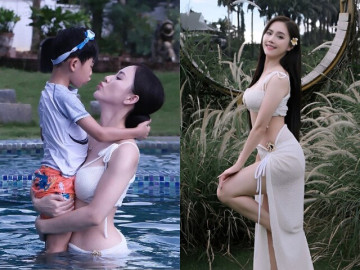 Mỹ nhân VTV xinh như hoa, 23 tuổi sinh con giờ làm mẹ đơn thân đẹp nõn nà, được nam thần cùng đài yêu
