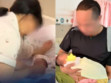 Bà bầu - Thấy mẹ U50 đau bụng, con gái 26 tuổi đưa đi khám ai ngờ bà chuyển dạ sinh con, không hề biết mình có thai