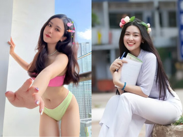Thiếu nữ Gia Lai xinh như thiên thần, sinh con với chồng phó chủ tịch giờ mặc áo tắm khoe dáng đẹp mơn mởn