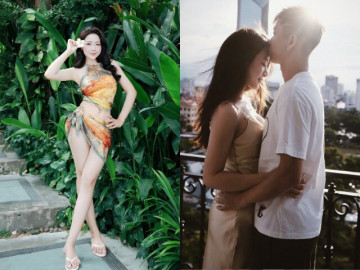 Cô giáo hotgirl ở Nghệ An 23 tuổi bế bụng bầu ra sân cổ vũ chồng cầu thủ, sinh xong đẹp nõn nà, ở cung điện 500m2