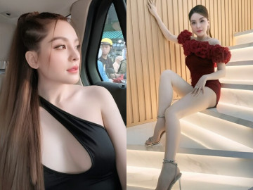 Bà bầu - Cháu gái NSƯT Kim Tiểu Long mặc bikini khoe dáng nhỏ xíu, không ai nhận ra đang mang bầu, U40 sinh xong vẫn xinh