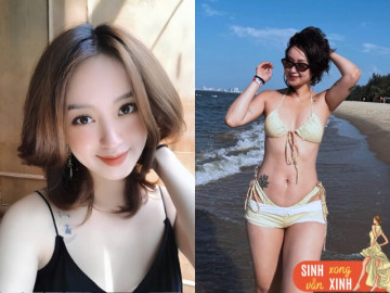 Bà bầu - Em học sinh THPT ở Hà Nội xinh tươi như hoa, 22 tuổi mang thai giờ mặc bikini đẹp hút hồn sau sinh