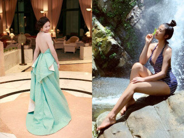 Hoa hậu Việt Nam từng làm MC VTV, lấy chồng ngành ngoại giao bế bụng bầu học Thạc sĩ, sinh xong đẹp mặn mà