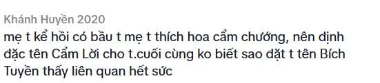 Mẹ định đặt tên cho con gái là Cẩm Lời, sau lại đổi thành cái tên khác nghe rất nữ tính - 2