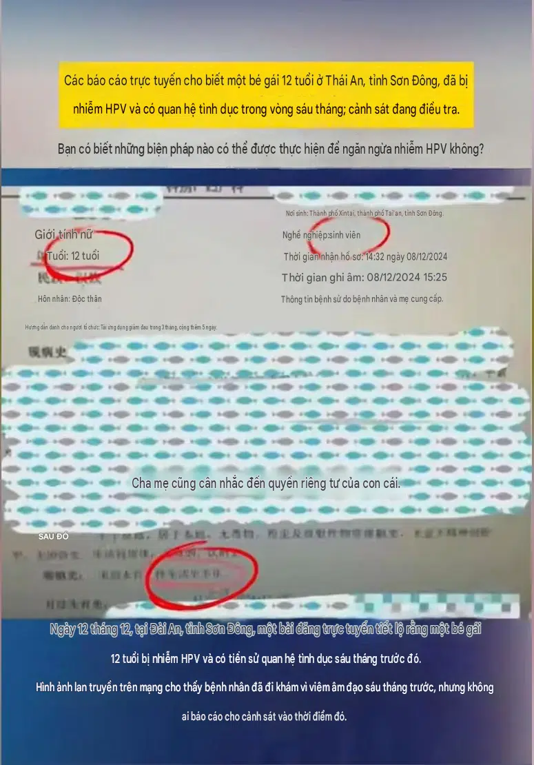 Thông tin được đăng tải về vụ việc.