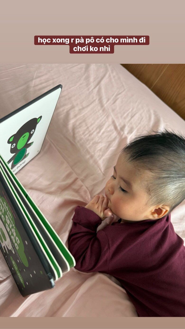 Vợ chồng Ngọc Hân giáo dục con sớm, thậm chí bà mẹ dạy con khi bé còn trong bụng.