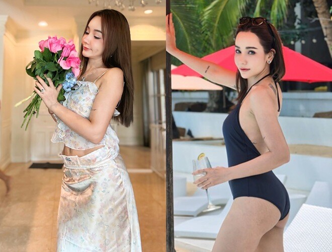 Vóc dáng nuột nà của mẹ 2 con khiến ai cũng bất ngờ.