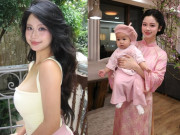 Yêu con - Cô gái Việt được báo Trung khen đẹp như Angelina Jolie, đẻ con xong đẹp nõn nà, dân tình ghen tỵ với bố đứa trẻ