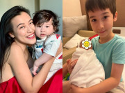 Yêu con - Khoe ảnh con trai lai Tây yêu thương em, MC Hoàng Oanh gây hiểu lầm mới sinh thêm con thứ 2