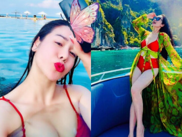 Mẹ đơn thân 41 tuổi khoe ảnh chụp cùng cầu thủ Đình Bắc gây bão MXH, là chủ tịch 5 công ty, đẹp nóng bỏng sau sinh con gái lai Tây