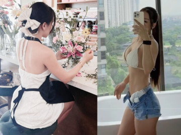 Búp bê gây sốt phòng gym lấy chồng cầu thủ đội tuyển Việt Nam kém 2 tuổi, U35 có con lai siêu dễ thương