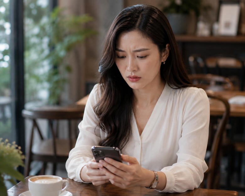 Tôi nhìn chằm chằm vào dòng tin nhắn, trong lòng đầy nghi ngờ. (Ảnh minh họa)