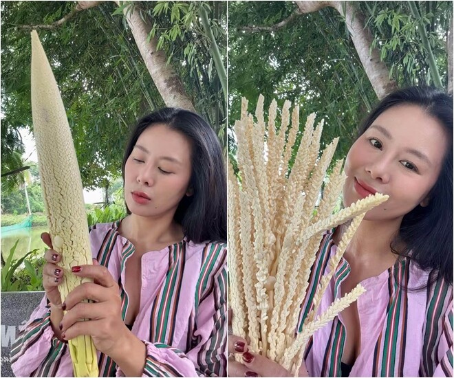 Không nhận ra amp;#34;Kiều nữ làng hàiamp;#34; khi về quê oanh tạc vườn của mẹ và ngôi nhà giản dị gia đình cô đang sống - 8