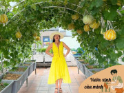 Nhà đẹp - Mẹ đảm 3 con Cần Thơ biến sân thượng bỏ không thành khu vườn 80m², rau xanh tốt quanh năm, quả sai lúc lỉu trên giàn