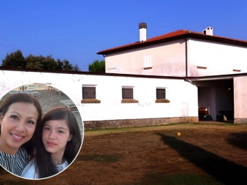 Gia đình Ngô Mỹ Uyên nghỉ hè trong villa 10.000 m2 ven biển Italy