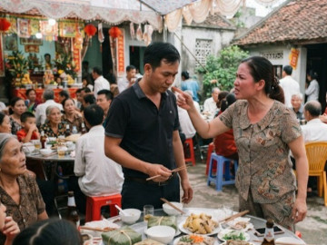Vợ mắng chồng nhu nhược giữa đám giỗ, cả họ nổi giận buông đũa