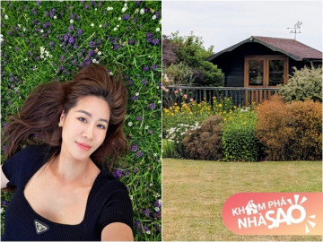 Hoa hậu Việt "gia thế khủng" có ngôi nhà đẹp mê ở Anh, nhìn khu vườn tuyệt xinh mà ai cũng mơ ước
