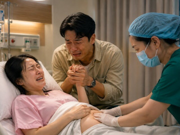 Ly hôn 1 tháng thì biết có thai, lúc tôi sinh chồng cũ bỗng xuất hiện, nói câu khiến tất cả sững sờ