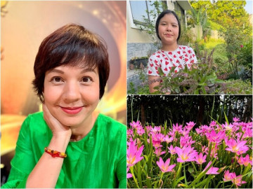 Chốn bình yên chữa lành của MC Diễm Quỳnh khi bị tiền đình: Đầy màu xanh và hương hoa cỏ thôn quê