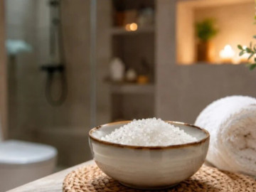 Nhà đẹp - Đặt bát muối trắng trong nhà vệ sinh, cách làm của nhiều nhà giàu xưa để thu hút tài lộc