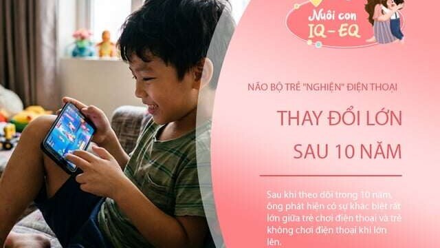 Não bộ trẻ "nghiện" điện thoại âm thầm thay đổi lớn sau 10 năm