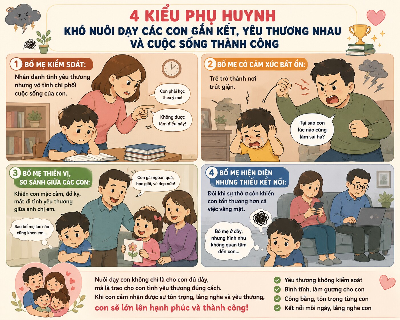 4 kiểu bố mẹ dễ dạy các con trở nên ganh ghét nhau mà không nhận ra - 2