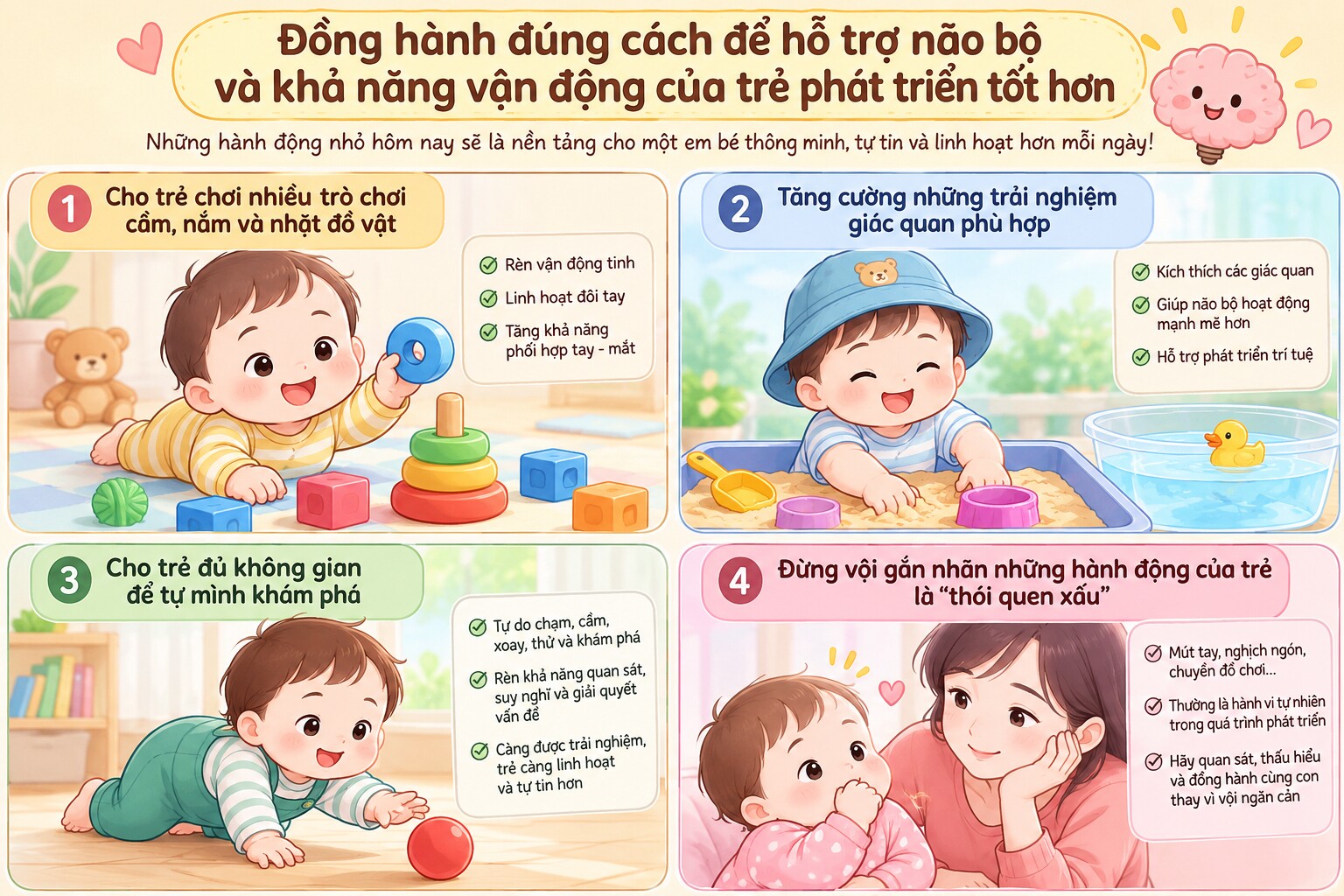 Bé thích chơi với đôi tay tiết lộ bí mật về chỉ số IQ cao, bố mẹ càng hiểu càng bớt lo - 3