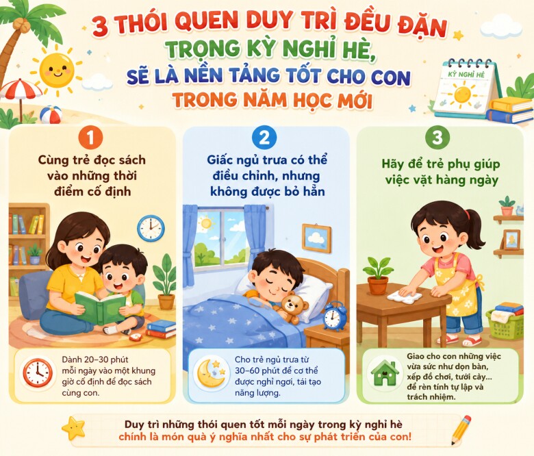 Đừng để kỳ nghỉ hè trôi qua vô ích, 3 thói quen giúp trẻ học giỏi và tự giác khi trở lại trường - 3