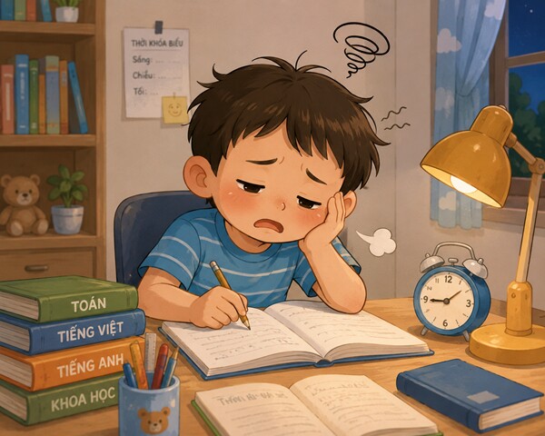 Nhiều trẻ khó theo kịp bài học ngay những tuần đầu năm học.