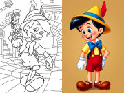 Nuôi con IQ EQ - Tranh tô màu cậu bé Pinocchio đáng yêu, bé khám phá thế giới cổ tích qua từng màu sắc