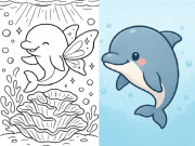 Nuôi con IQ EQ - Tranh tô màu Baby Shark đáng yêu, cùng bé khám phá thế giới đại dương