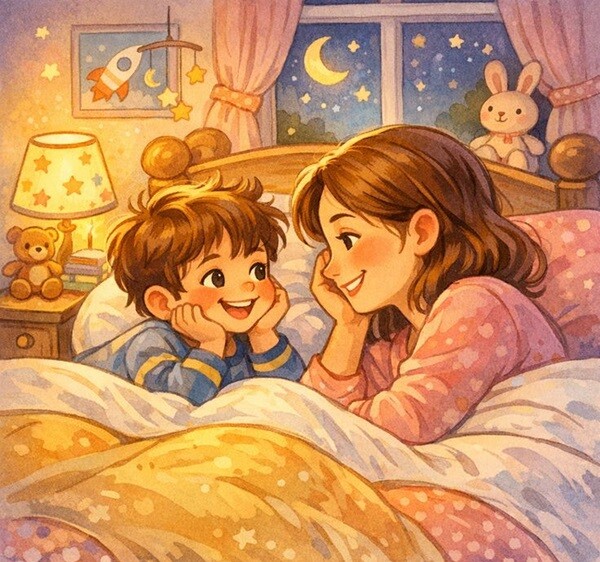 Những cuộc trò chuyện ngắn ngủi giúp trẻ nhìn lại một ngày đã qua, rèn luyện khả năng diễn đạt, tư duy logic và biết suy nghĩ sâu sắc.