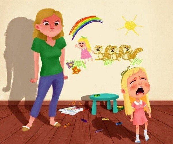Năng lượng tiêu cực trong mẹ có thể là do kiệt sức.