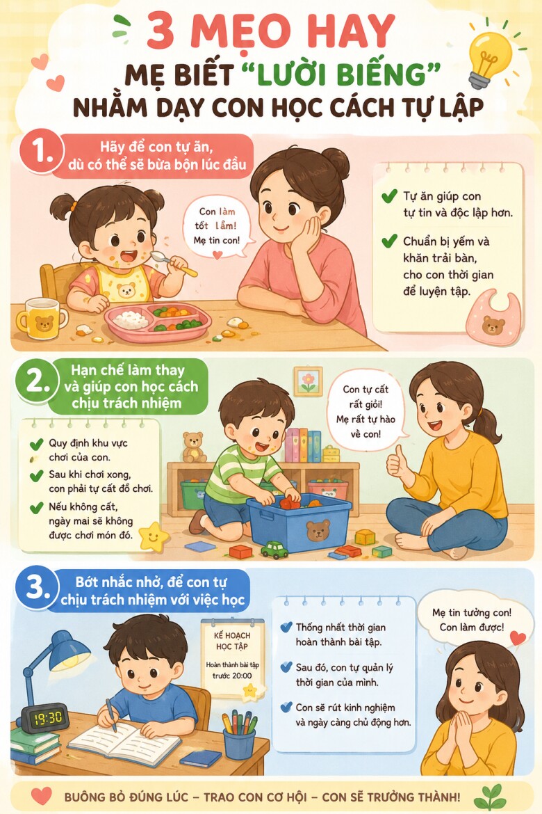 3 kiểu amp;#34;lườiamp;#34; của người mẹ khôn ngoan, giúp cả mẹ và con đều sống hạnh phúc - 3