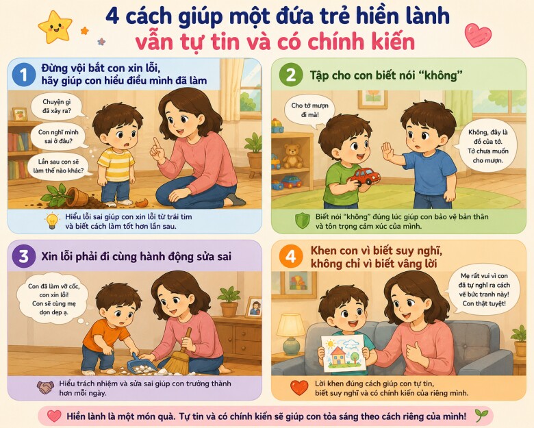 Những amp;#34;đứa trẻ bánh bao”: Miệng nói “con xin lỗi” nhưng không thay đổi và 4 cách để mẹ thay đổi con - 6