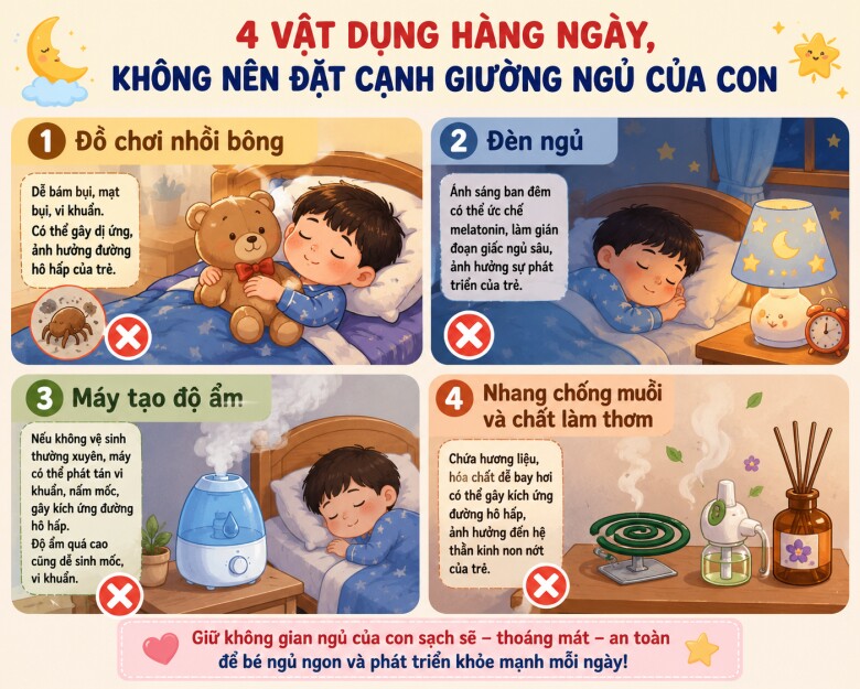 Những vật dụng này tuyệt đối không đặt gần giường ngủ của trẻ, nhất là số 4 đặc biệt dễ gây hại - 3