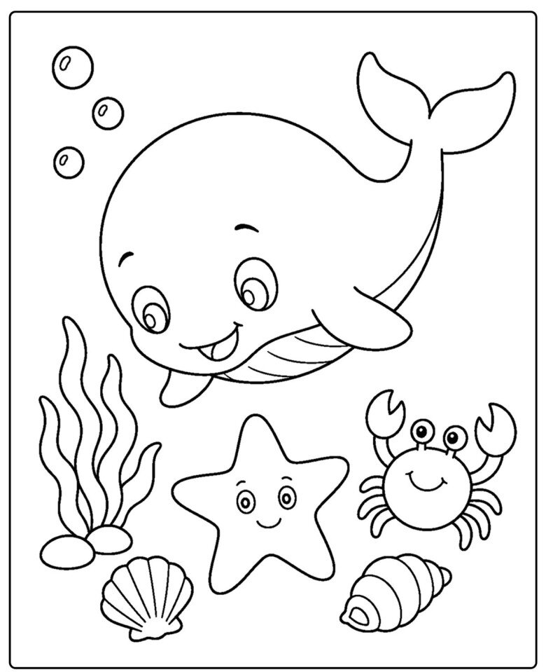 Tranh tô màu Baby Shark đáng yêu, cùng bé khám phá thế giới đại dương - 8