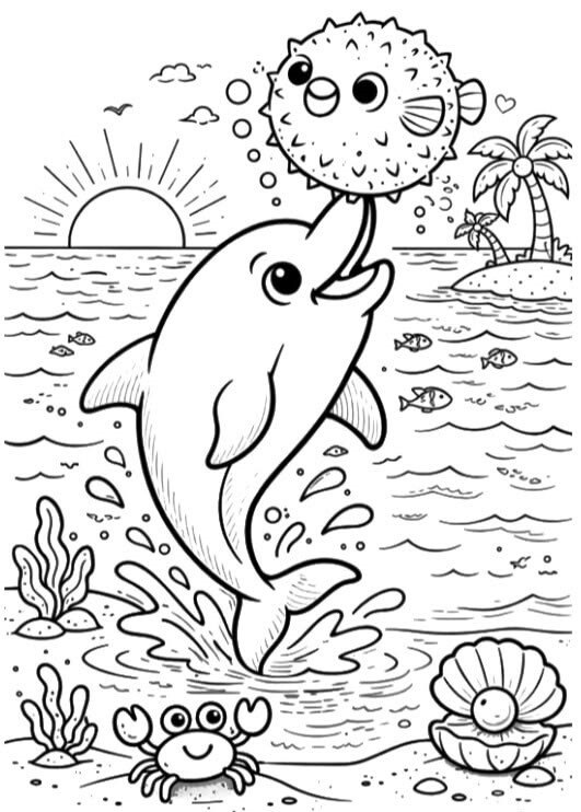 Tranh tô màu Baby Shark đáng yêu, cùng bé khám phá thế giới đại dương - 13