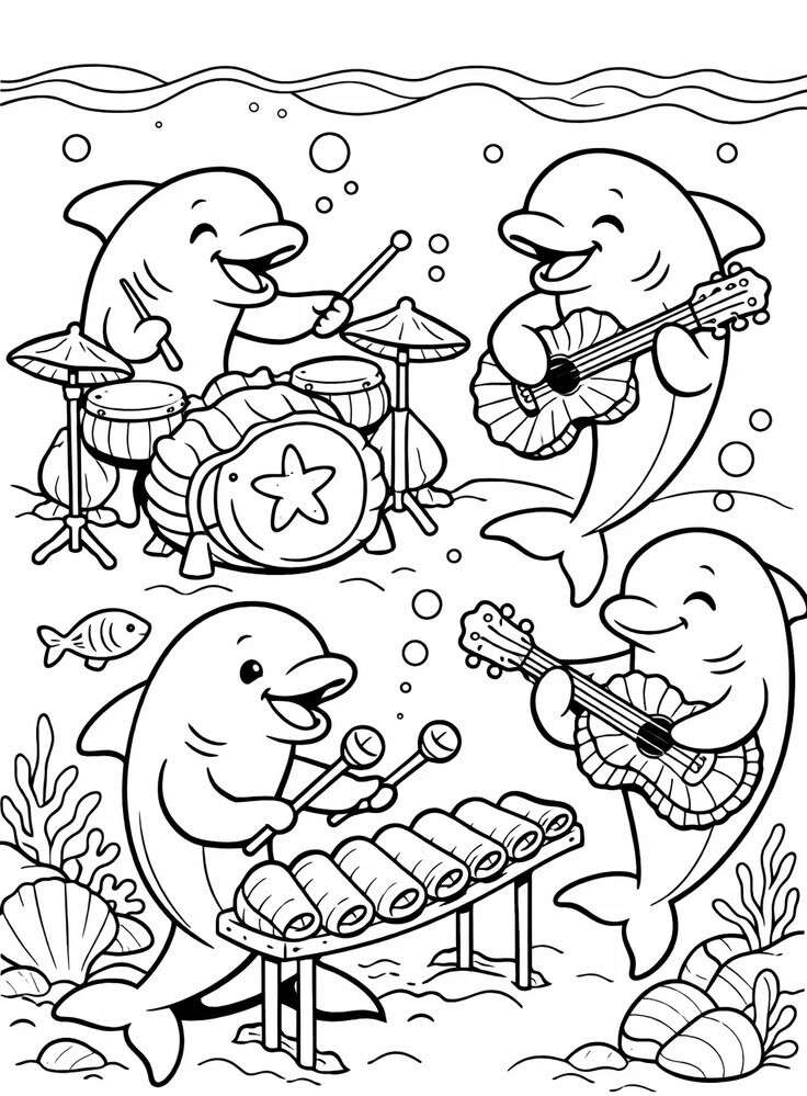 Tranh tô màu Baby Shark đáng yêu, cùng bé khám phá thế giới đại dương - 15
