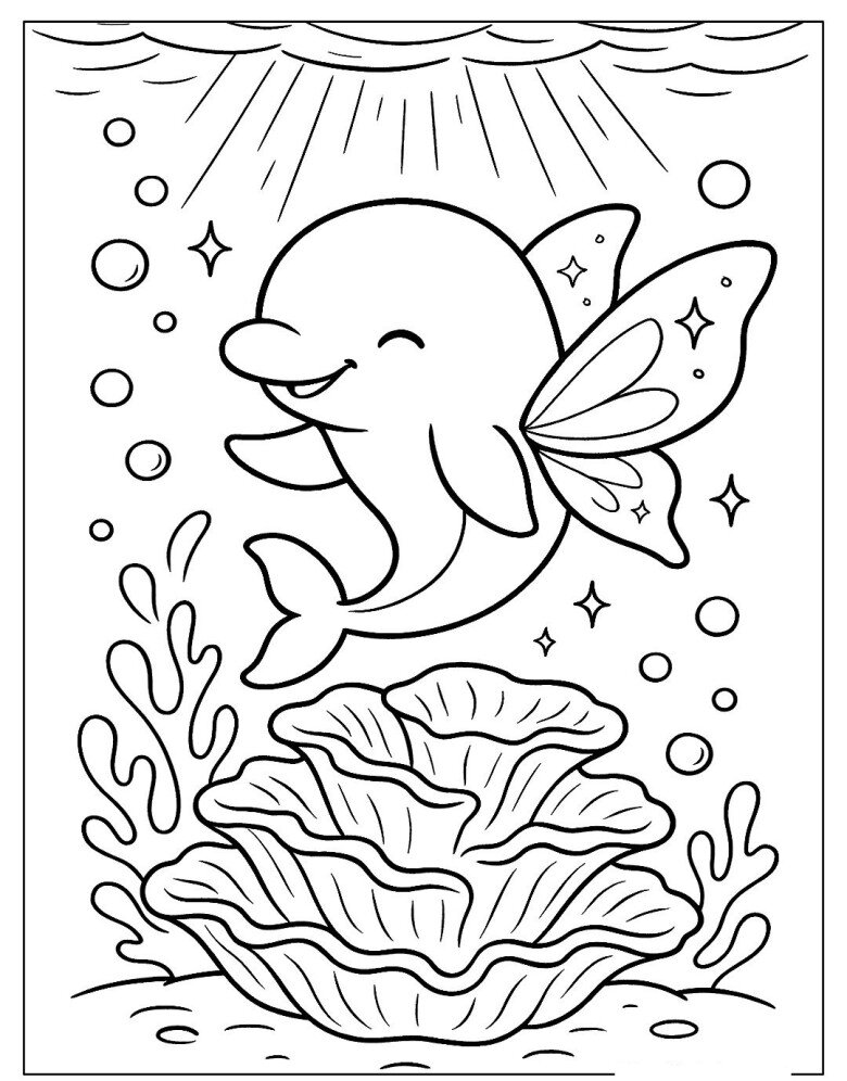 Tranh tô màu Baby Shark đáng yêu, cùng bé khám phá thế giới đại dương - 17