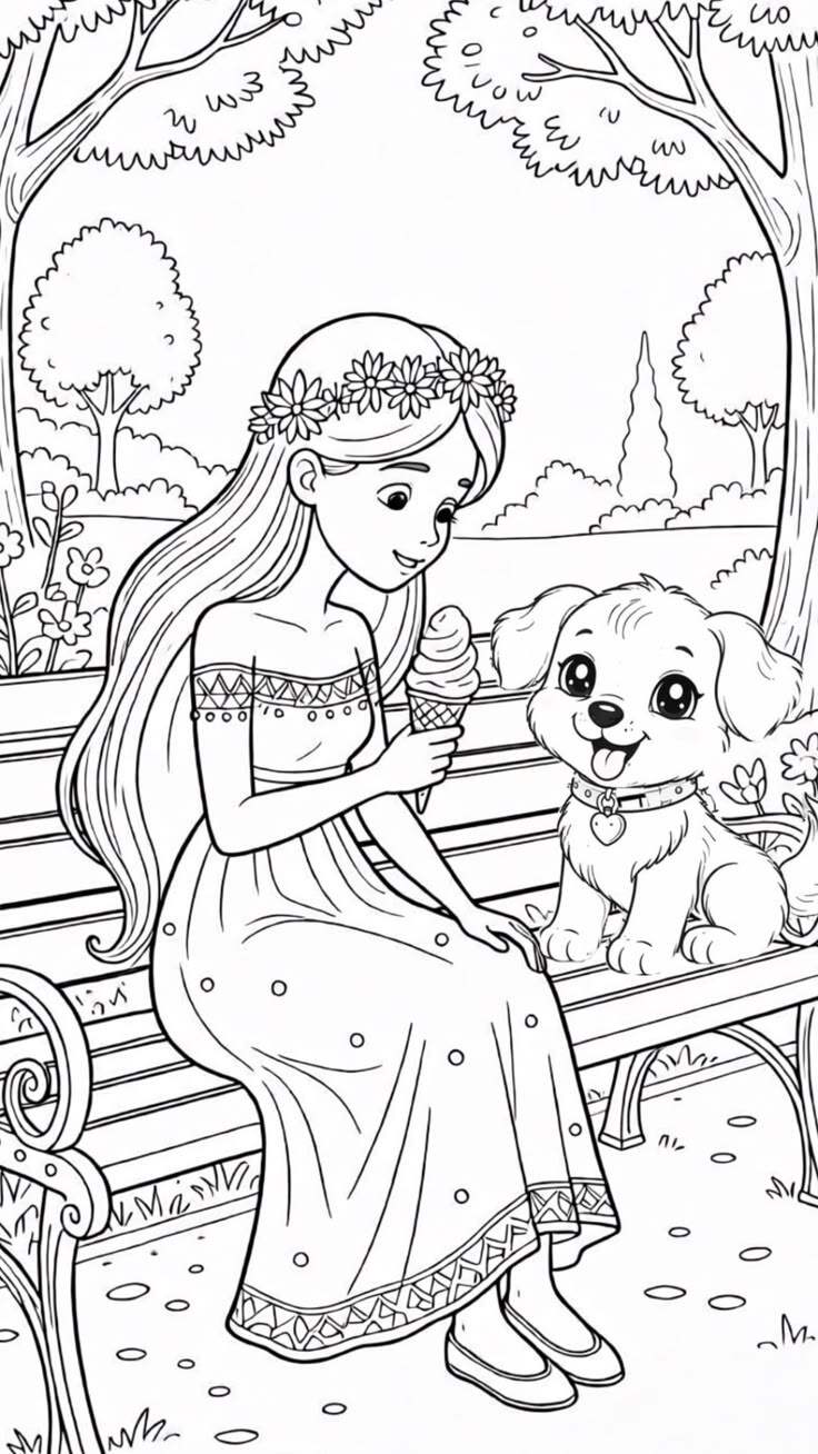 Bộ tranh tô màu những nàng công chúa Disney xinh đẹp, bé gái nào cũng thích - 5