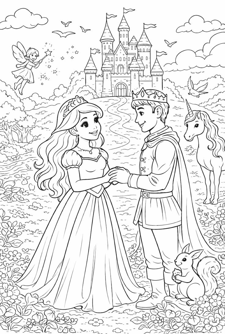 Bộ tranh tô màu những nàng công chúa Disney xinh đẹp, bé gái nào cũng thích - 6