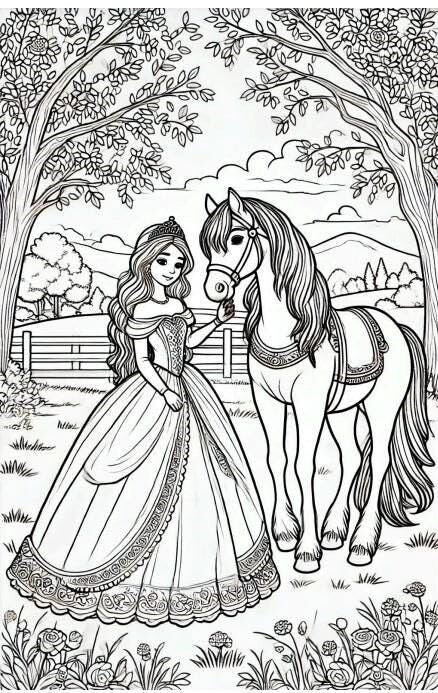 Bộ tranh tô màu những nàng công chúa Disney xinh đẹp, bé gái nào cũng thích - 16