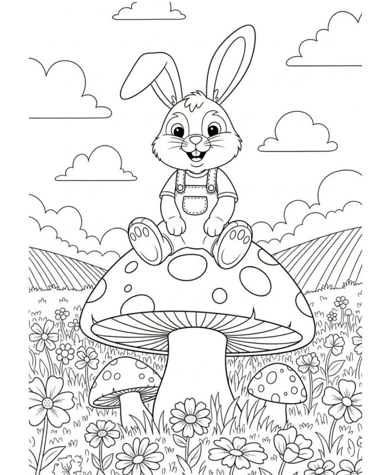 Tranh tô màu Peter Rabbit cho bé mầm non, vừa chơi vui, vừa phát huy trí tưởng tượng - 10