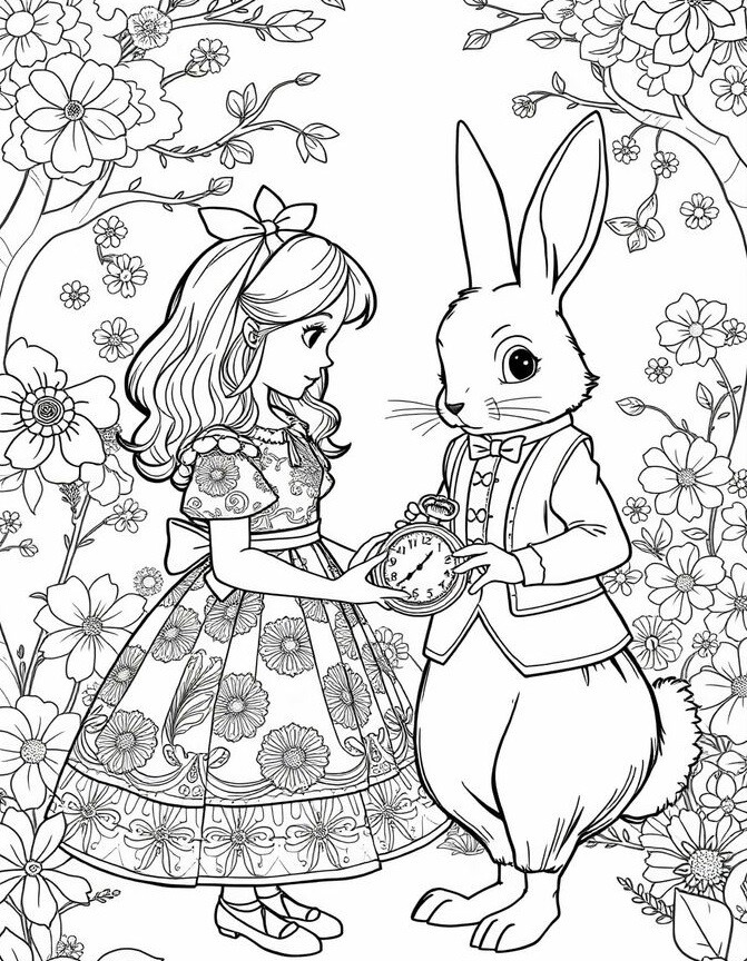 Tranh tô màu Peter Rabbit cho bé mầm non, vừa chơi vui, vừa phát huy trí tưởng tượng - 12