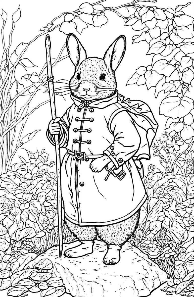 Tranh tô màu Peter Rabbit cho bé mầm non, vừa chơi vui, vừa phát huy trí tưởng tượng - 13
